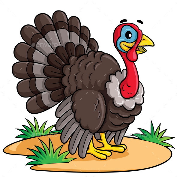 Turkey Cartoon by rubynurbaidi GraphicRiver